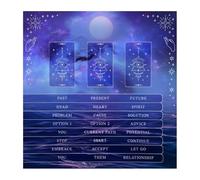 SELVFZ Adivinaciones Tarjetas Mantel Tapiz Astrología Brujería Cubierta Tela Decoración de Pared Tarjeta de Lectura Tarots Mantel Tarjeta de Lectura Tarots Tarots Mantel Espiritual Deckcloth