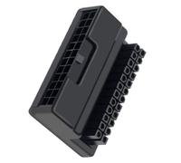 SELVFZ ATX24Pin - Conector adaptador de corriente de 90 grados para mejorar los flujos de aire y una solución de cableado de escritorio ordenada, accesorio de construcción de PC, placa base, extensión