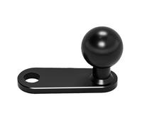 SELVFZ Base de montaje en forma de L para motocicleta, accesorios de soporte de cabeza de bola para montaje y soporte de teléfono retrovisor para manubrio de teléfono