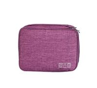 SELVFZ Bolsas de viaje digitales resistentes al agua, con cremallera, bolsa de almacenamiento de auriculares de tres capas para accesorios electrónicos, cable de viaje
