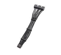 SELVFZ Cable de alimentación modular de CPU de 8 pines hembra a 12VHPWR PCIE 5.0 de 16 pines ATX3.0 de 600 W para tarjeta gráfica RTX40 Seris 4090, cable recto de cabeza/codo