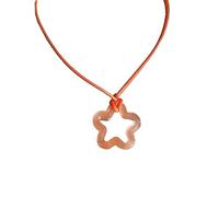 SELVFZ Cadena de cuello de cuerda trenzada retro de cinco puntas, collar de estrella de cinco puntas para mujer, cadena larga para el cuello