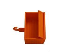 SELVFZ Caja de almacenamiento para llaves de cochera que imita un refugio funcional para automóvil con puerta de apertura para la organización de la entrada del hogar, caja decorativa a rayas para