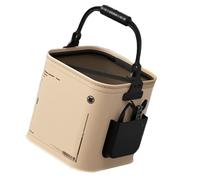 SELVFZ Cubo de agua para acampar al aire libre con cuerda plegable de 8/14 litros, tanques de agua portátiles, fácil de transportar al aire libre, cubo de pescado