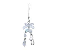 SELVFZ Cuentas de cristal de estrella de cinco puntas con borlas acrílicas con lazo y flor para hacer llaveros y joyas