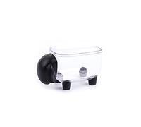 SELVFZ Dispensador de hisopos de algodón acrílico, dispensador de almacenamiento de encimera para estuches de cosméticos, soporte de clip de papel facial compuesto, clip de escritorio, cajón de