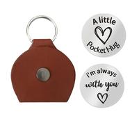 SELVFZ Elegante colgante de bolsillo para abrazar, elegante fichas de abrazo de bolsillo, accesorio para motivación diaria y amistad para relaciones a larga distancia