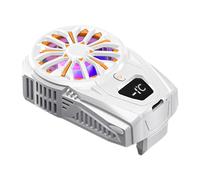 SELVFZ Enfriadores portátiles semiconductores para teléfono móvil, clip trasero, enfriamiento rápido con pantalla LED y luces coloridas, apto para juegos de efectos de iluminación coloridos