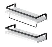 SELVFZ Estantes flotantes de pared multiusos, elegantes estantes flotantes, soporte de almacenamiento portátil para dormitorio y decoración de sala de estar, estante de almacenamiento de baño