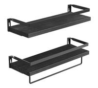 SELVFZ Estantes flotantes de pared multiusos, elegantes estantes flotantes, soporte de almacenamiento portátil para dormitorio y decoración de sala de estar, estante de almacenamiento de baño