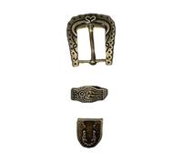 SELVFZ Hebilla de cinturón vintage de repuesto de metal único para fotos delicadas, clásicas, para novio, para hombre, hebillas únicas occidentales, 08 5688 Bronce, Talla única