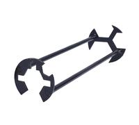 SELVFZ Herramienta de reparación de fontanería, llave de fregadero, llave de fregadero, llave hexagonal, herramienta de mantenimiento de desmontaje de acero al carbono