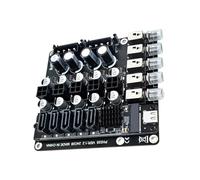 SELVFZ Interruptor de alimentación de 5 puertos con 4 pines grandes con filtrado individual de condensador e interfaces sólidas para adaptador de corriente de PC