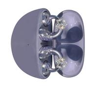 SELVFZ Juego de 2 hebillas de diámetro de auriculares para auriculares decorativos, clip de oreja de metal, accesorios exquisitos para auriculares, accesorios de instalación rápida