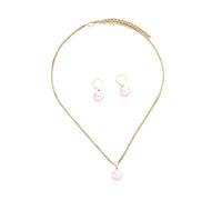 SELVFZ Juego de joyas de perlas elegantes para novia, joyería de moda para cuello y oreja, adecuado para combinar con varios atuendos