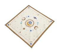 SELVFZ Mantel de tarots con patrón de luna y ojo de adivinaciones, tapiz de astrología, brujería, decoración de tela de cubierta de adivinaciones, tarjeta de adivinaciones, decoración de pared