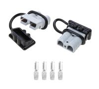 SELVFZ Paquete de 2 conectores rápidos para batería, remolque, 50 A, 600 V, conectores de cabrestante, cables de alimentación