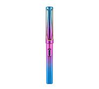 SELVFZ Pluma estilográfica de color degradado, cartucho grande que gira para rellenar con punta fina para niños, estudiantes, principiantes, bolígrafos de caligrafía con punta oblicua