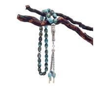 SELVFZ Pulseras de rosario de cuentas de cristal, colgantes vibrantes para mujeres y hombres, cadena religiosa de mano para orar meditaciones