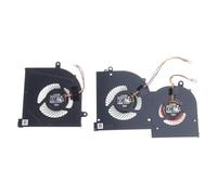 SELVFZ Radiador portátil para GS65 GS65VR MS-16Q2 16Q2-CPU-CW 16Q2-GPU-CW CPU GPU Ventilador de refrigeración 5 V 0,5 A 4 pines para portátil