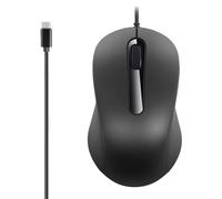 SELVFZ Ratones ergonómicos tipo C USB C para juegos, 3 botones, 1000 DPI para PC, portátil y más dispositivos tipo C