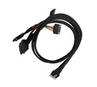 SELVFZ SFF8654 (8i) a 2 x SFF8639 NVME Cable externo interno de 12/24 Gbps, chasis de repuesto para componentes de red de computadora