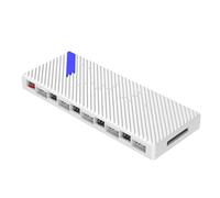 SELVFZ Silents ARGB PWMs - Base de concentradores de ventilador SATA, soporta hasta 10 ventiladores para equipos de juegos, concentradores de ventilador de computadora