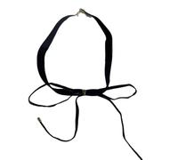 SELVFZ Sofisticada gargantilla grande con lazo, elegante cadena aterciopelada, accesorio llamativo de cadena de clavícula