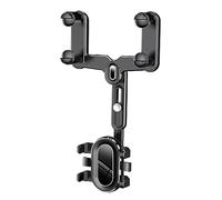 SELVFZ Soporte ajustable para teléfono retrovisor de coche, soporte de bloqueo rápido, aspecto elegante