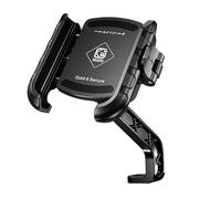 SELVFZ Soporte para teléfono de bicicleta, soporte para teléfono de motocicleta, abrazadera para teléfono celular, clip para scooter para teléfonos inteligentes de 5.4 a 7.2 pulgadas, montaje en
