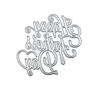 SELVFZ Troqueles de corte de metal con texto "Happy Father's Day" para álbumes de recortes, sellos de papel, tarjetas de papel, decoración en relieve