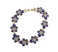 SELVFZ Versátil flor retro lujosa para mujer en azul con delicado acento floral para reuniones de lujo para mujeres