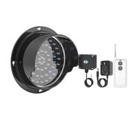 Semáforo de Pared, Indicador de seguridad, AC 100-240v, Mando a Distancia,Semáforo Con Mando A Distancia, 100/1000m Distancia Remota, Para Centros Comerciales/ Alma(Size:125mm/4.9in,Color:100m remote)