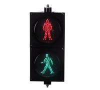 Semáforo For Peatones De 200 Mm, Luz De Advertencia LED Industrial, Decoración De Semáforo, Con Panel Solar Y Parasol, Adecuado For Intersecciones(Pedestrian Circulation)