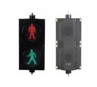 Semáforo For Peatones De 200 Mm, Luz De Advertencia LED Industrial, Decoración De Semáforo, Con Panel Solar Y Parasol, Adecuado For Intersecciones(Pedestrian foundation)