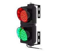 Semáforo LED Con Control Remoto, Señal De Tráfico 2 En 1 Roja Y Verde, 1000 Mm, Carcasa De PC, Impermeable Al Aire Libre IP65, For Carreteras Y Peajes.(Push button control-220V)