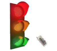 Semáforo LED de 200mm, 3 Colores, Rojo/Amarillo/Verde, Luz Indicadora con Control Remoto, Cambia Automáticamente de Color, Luz de Advertencia Indicadora de Lámpara de Pared Industrial ( Size : 220V )