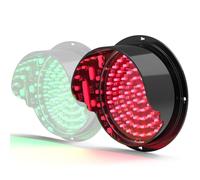 Semáforo LED, Indicador LED de semáforo, Lámpara de Señalización Roja/Verde Impermeable, Señal de Tráfico Exterior para Muelles, Estaciones de Peaje, Puertos de Descarga, 12 V, 300 mm - Mayo