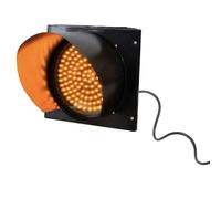 Semáforo LED, semáforo Amarillo de 220 V, semáforo Industrial, semáforo Nocturno, semáforo LED, Resistente al Agua y al Polvo, para carriles, peajes y aparcamientos (300 mm - 220 V)
