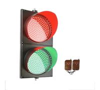 Semáforo LED, semáforo de 200 mm (8 Pulgadas) con Control Remoto, luz de Parada y Arranque roja/Verde, luz de señal de tráfico, Carcasa de PC, luz de Parada de tráfico LED Industrial imperme