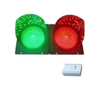 Semáforo LED, Semáforo LED de 200 mm, Señales de Control Remoto e Interruptor, Semáforo de Color con Intercambio automático, Control de cableado para una gestión eficiente del tráfico, Contr