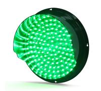 Semáforo Rojo/verde/amarillo, Semáforos De Exterior, Luces De Seguridad Para Vehículos, Señales De Tráfico Advertencia Luz Impermeable, Para Carretera, Estación De Peaje(100mm Green Light,12V)