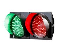 Semáforo rojo/verde, Semáforo Stop and Go, rojo/verde, AC85/DC12-24V, carcasa de PC