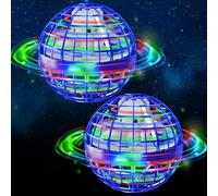 Semai Bola Voladora con Luz Led - Control Manual para Niños de 6 A 12 Años, Regalo Flotante para Niñas (Azul 2 Piezas)