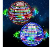 Semai Bola Voladora con Luz LED, Juguete Flotante Controlada a Mano, Regalo para Niños y Niñas de 6 a 12 Años (Azul & Rojo)