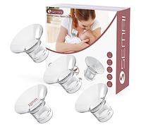 semai Insertos de brida de 15 mm, piezas de extractor de leche compatibles con Medela/Momcozy S12 Pro/S9 Pro/S12/S9/Spectra/Elvie 24 mm, escudos y bridas, reducen el túnel de pezón de 24 mm para