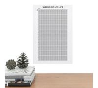 Semana de vida citas motivacionales, póster motivacional Weeks Of My Life, impresiones de calendario de semanas de pared, póster de semanas 4000 semanas tu vida en semanas calendario de pared