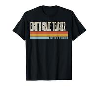 Semana del Profesor de Octavo Grado Retro Vintage día de Regreso a Clases Camiseta
