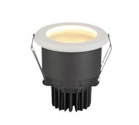SEMANHUA 7W,10W LED Luz empotrable en el techo Aluminio Retrofit Downlight Accesorio antioxidante Foco de ducha IP44 Impermeable for lugares húmedos interiores(10W,White light)