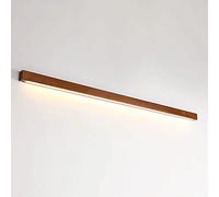 SEMANHUA Aplique de pared moderno madera de nogal - Iluminación interior LED de 3 modos de color for sala de estar, dormitorio y escalera(120CM)